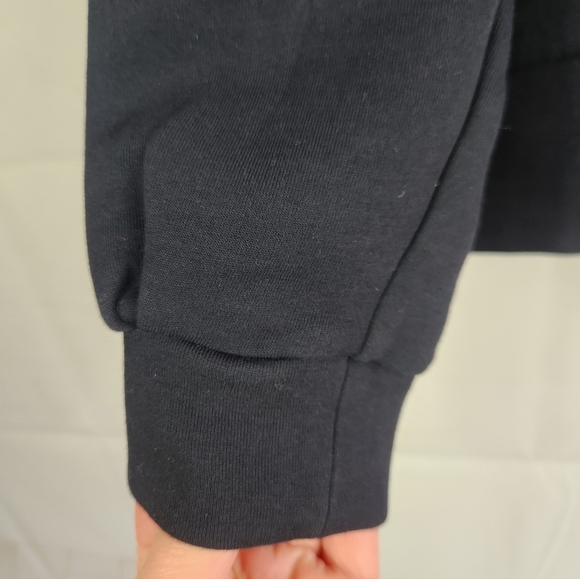 Addison Bay Preppy Athleisure Soft Luxe Varsity Quarter Zip Navy White Black XS - Picture 10 of 13